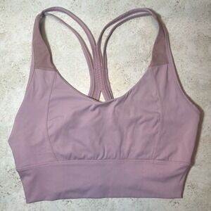 0 To 5 Sports Bra Women's Size Large Athletic Mauve Pink Rose Butter‎ Soft